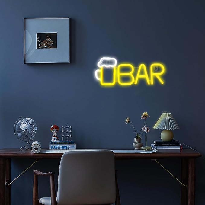 ENUOLI Bar Neon Sign, Beer Neon Light Bar LED Light, USB/Battery Powered Led - Image 4