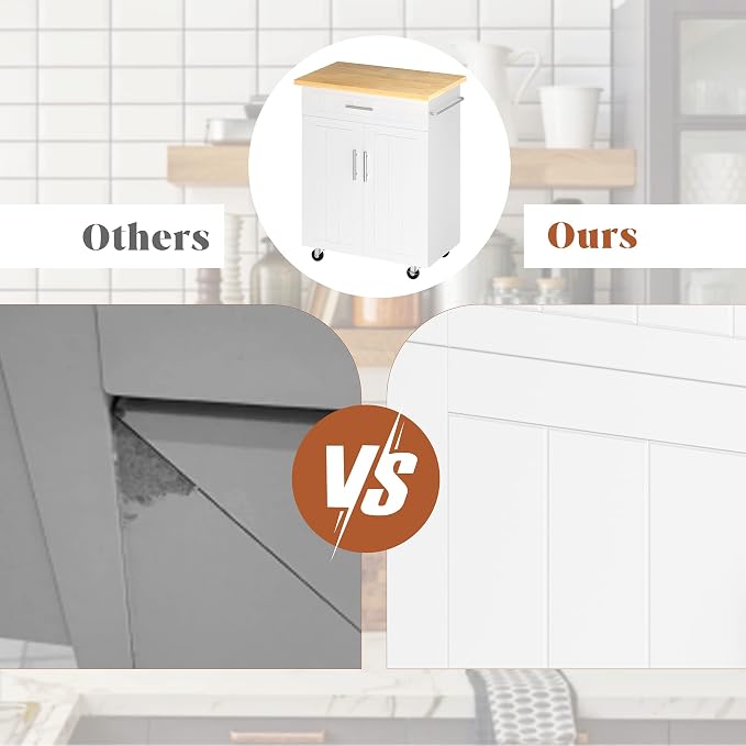 JY QAQA 26" Kitchen Island on Wheels - Image 7