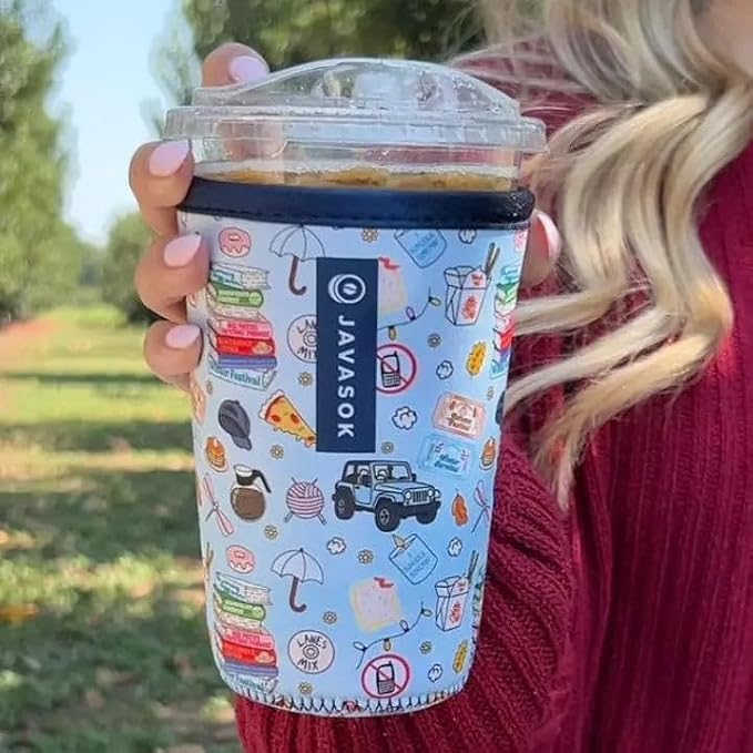 Sok It JavaSok Iced Coffee & Cold Soda Insulated Neoprene Cup Sleeve - Image 9