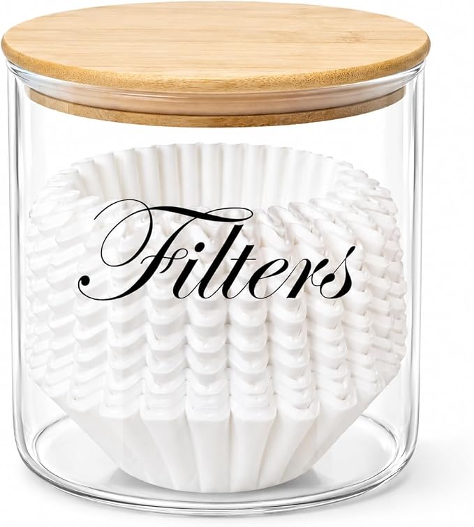 Coffee Filter Holder, Glass Storage Basket Container by Unknown