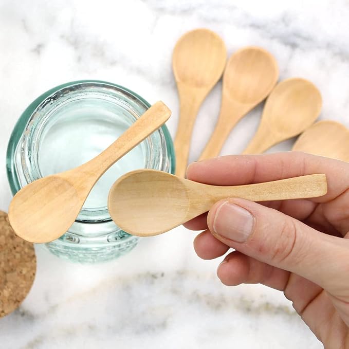Small Wooden Spoons 50 PCS Mini Wooden Spoons - Image 3