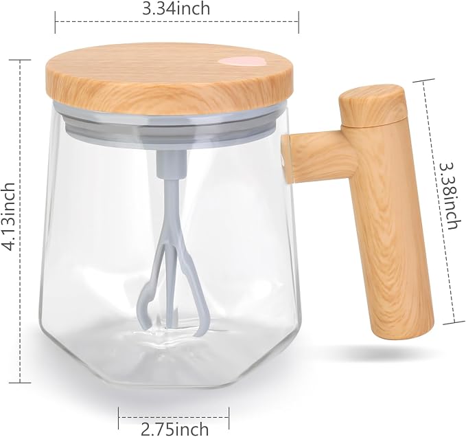 Yummy Sam Self Stirring Coffee Mug, 13.5 Oz Battery Powered Electric Milk - Image 2
