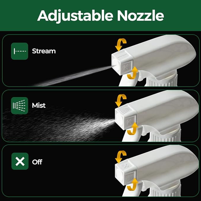 T4U Spray Bottles for Cleaning, 24 OZ Empty Spray Bottles Heavy Duty, Plastic - Image 5