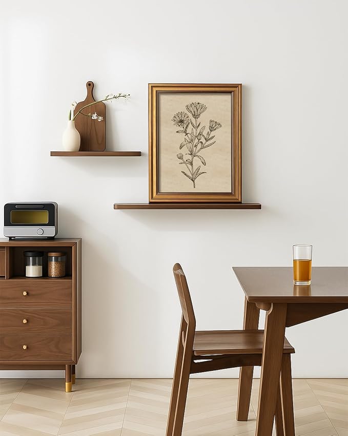 ARPEOTCY Gold Framed Canvas Art Prints, Botanical Wildflower Art Painting - Image 6