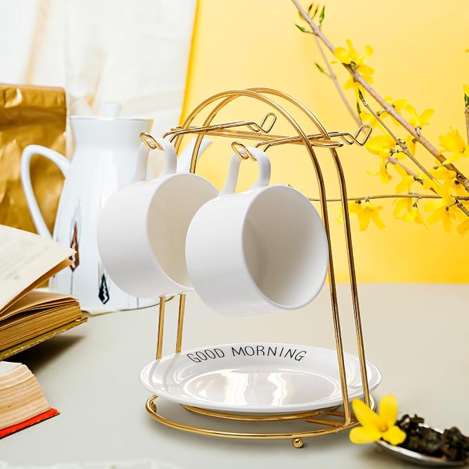 jojofuny Golden Mugs Display Holder Stand - Image 8