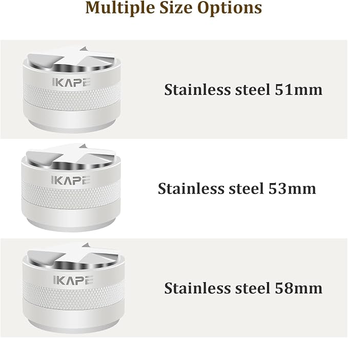 IKAPE Coffee Products, 49MM Coffee Distributor & Hand Tamper, Adjustable Depth - Image 5