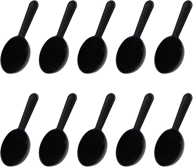 Penta Angel Coffee Scoops 10Pcs 0.25 OZ Plastic Short Handle Measuring Spoons by PENTA+ANGEL