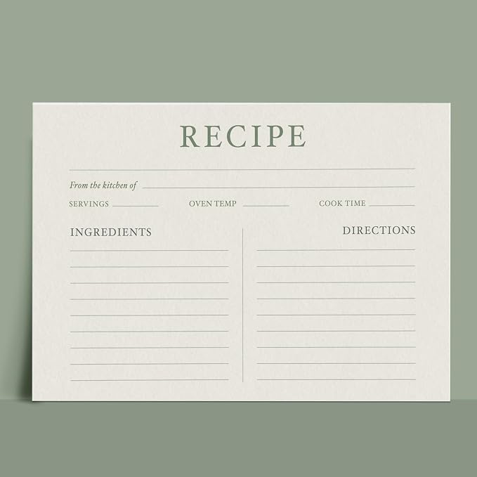Dashleigh Elegant Recipe Cards 4x6 Double Sided, 50 Pack Thick Cardstock - Image 8