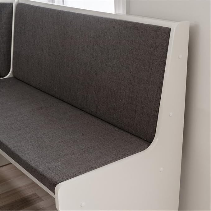Pemberly Row Corner Nook Dining Set, Includes Table, and Corner Unit, - Image 6