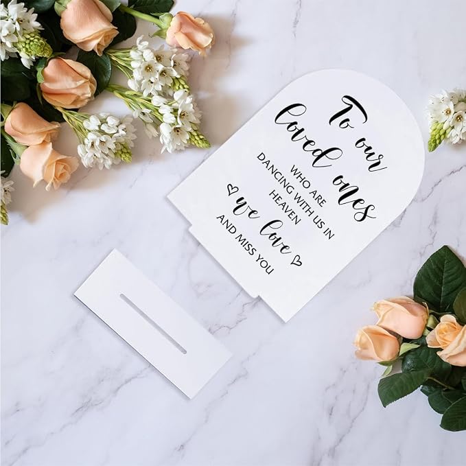 In Loving Memory Wedding Sign, To Our Loved Ones Who Are Dancing - Image 5