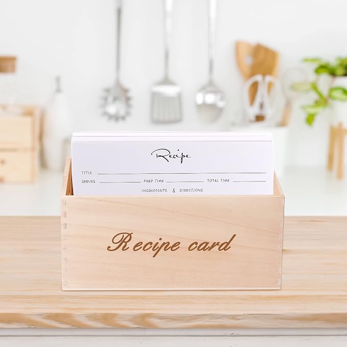 Outus 50 Pieces 4x6 Recipe Cards, Double Sided Blank Cards - Image 5