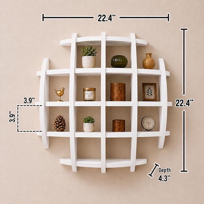 Circle Wall Shelf Wall Mounted - Image 3