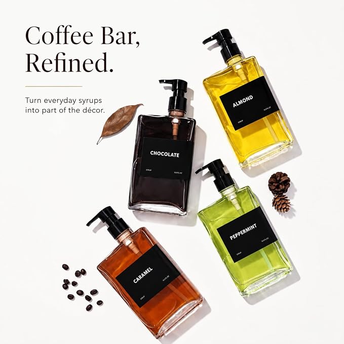 Glass Coffee Syrup Dispensers - Image 6