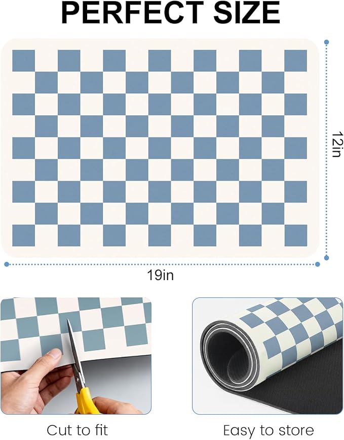Clinuse Coffee Mats, Quick Dry Mat, Diatomite Absorbent Aesthetic Large Drying - Image 2