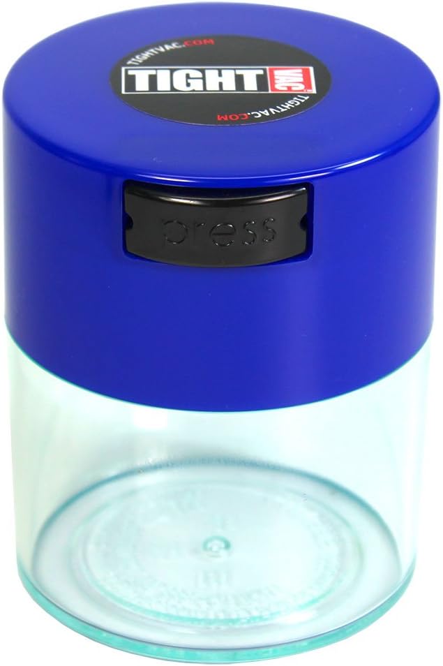 Tightvac - Premium Airtight Herb Storage Container - Holds ½ oz to 3 ounces - by Tightpac+America+Inc.