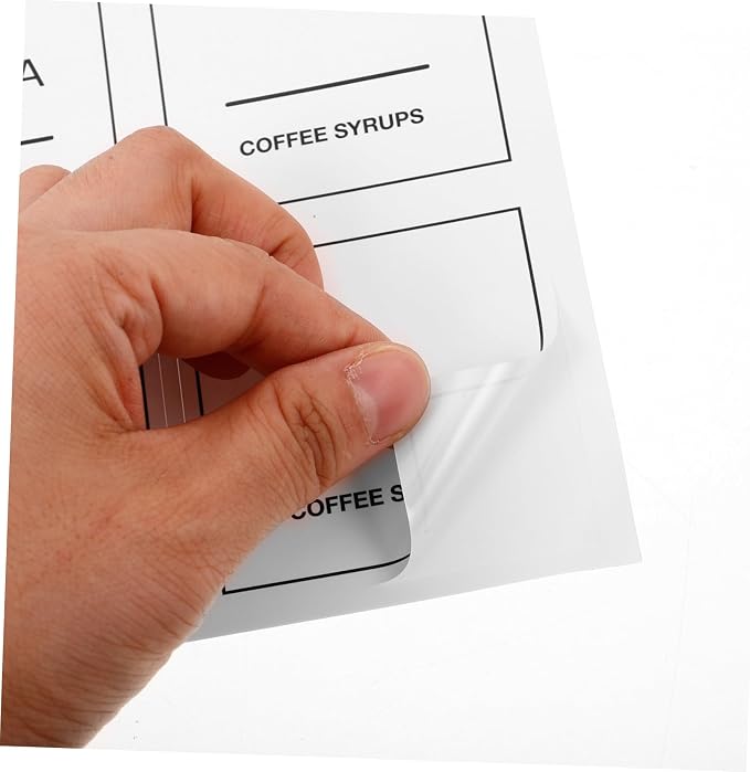 PRETYZOOM Kitchen Friendly Coffee Syrup Labels 36 Pack Decorative Stickers - Image 8