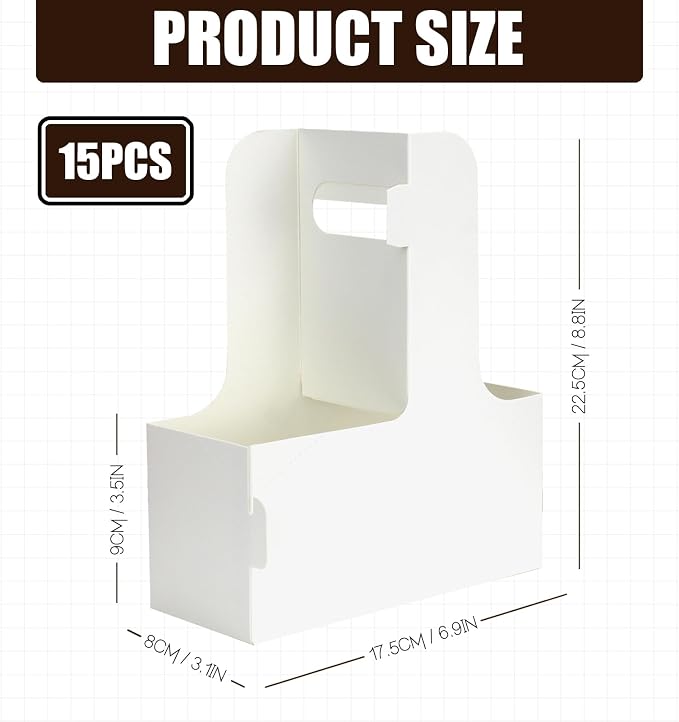 2 Cup Disposable Drink Carrier for Delivery - Image 2
