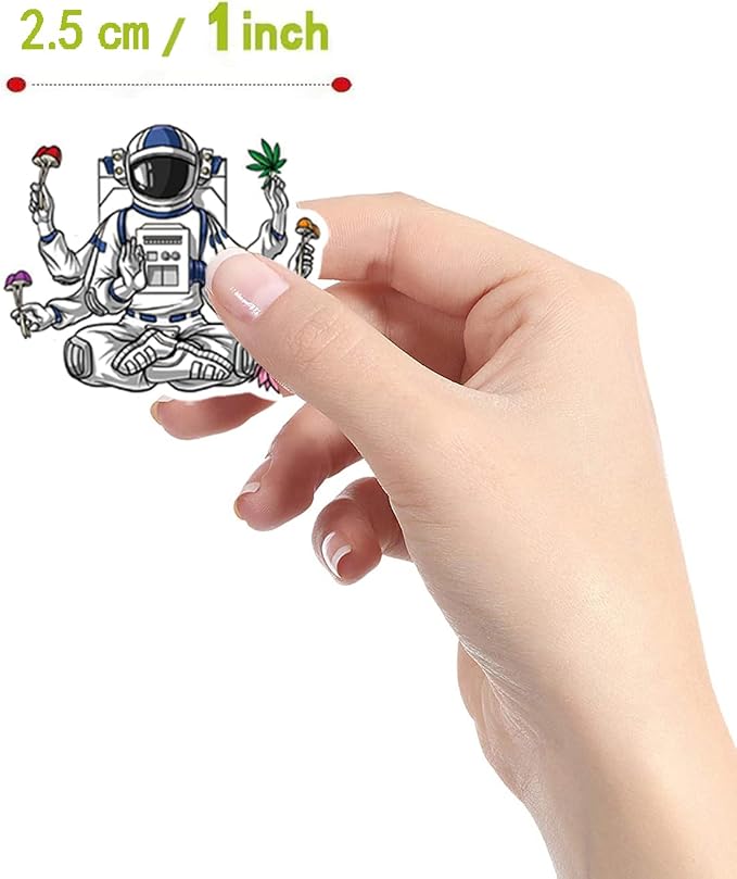 500Pcs Astronaut Stickers, Cool Cartoon 1 Inch Labels - Image 2