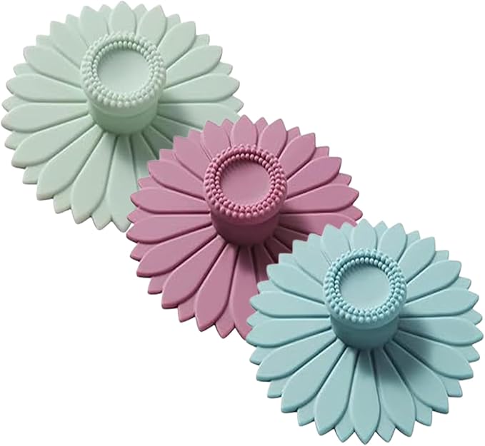3 Pcs 4.35" Silicone Cup Lid, Universal Dust Cover by Unknown