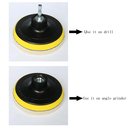 4 Inch Wool Felt Polishing Pad Buffing Wheel Kit - Image 3