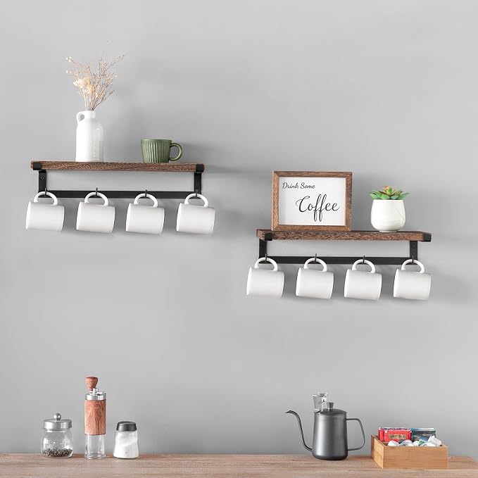 Dahey Mug Holder Wall Mounted Mug Rack - Image 2