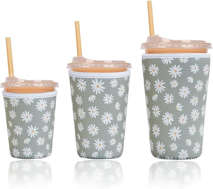 Reusable Insulated Sleeve for Iced Coffee Cup, Beverage Holder for Iced Coffee by Unknown