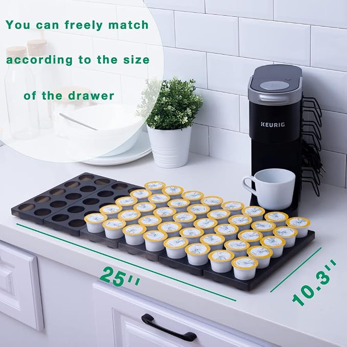 Coffee Pod Storage Organizer for Kitchen Drawer, Holders 60 K CUP, Premium - Image 2