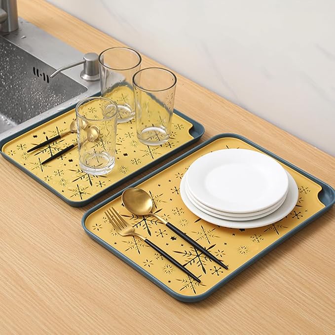 Christmas 2-Tier Drain Tray, Fruit Bowl Rack Drainage Water Drip, Plastic Tea - Image 7