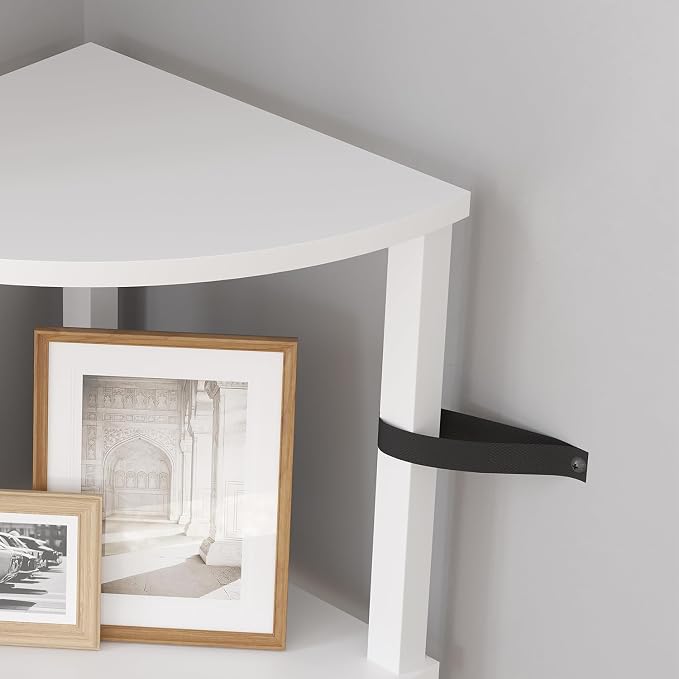 VIMBER Corner Shelf, 5-Tier Corner Bookshelf, Industrial Corner Ladder Shelf - Image 9