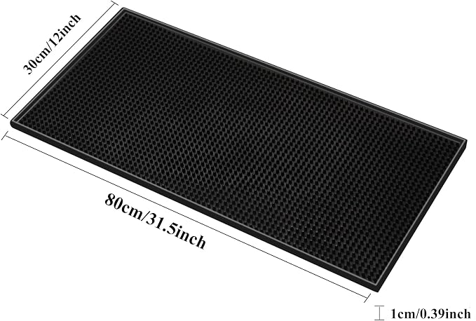 4 Pack Bar Mat, Dish Drying Mat, Large 31.5in x 12in Rubber Thick Durable - Image 3