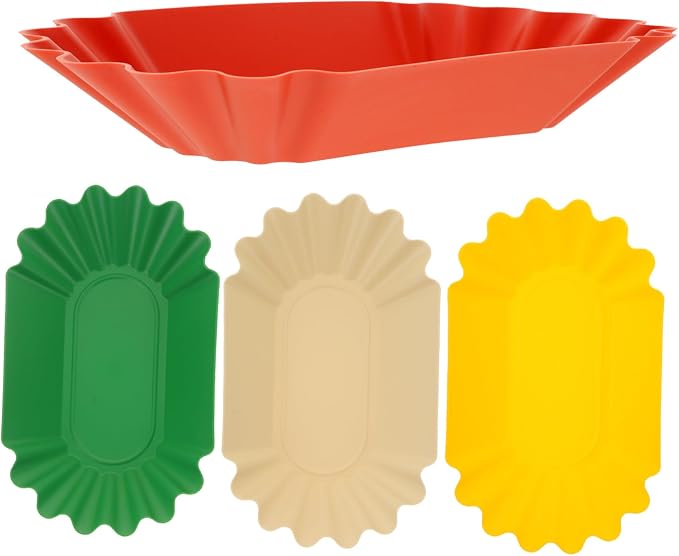 Cabilock 4pcs Coffee Sample Display Tray Sturdy Plastic Beans Tray Baking by cabilock