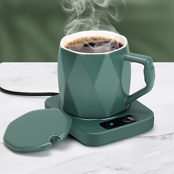 Electric Coffee Warmer with Ceramic Mug, 131 Fahrenheit Temperature Control - Image 5