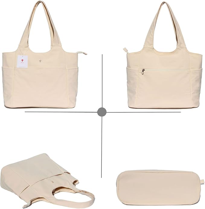 ESVAN Yoga Tote Bag Mat bag Women Shoulder Bags Carryall Tote - Image 7