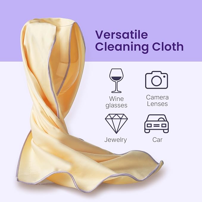 Vintorio Microfiber Polishing Cloth Clear, Streak Free, Cleaning - Image 5
