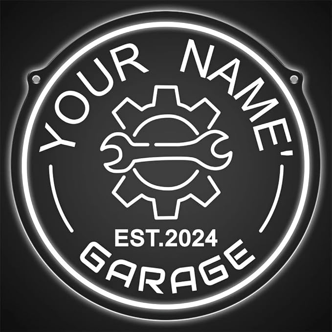 Custom Garage Neon Sign for Wall Decor Customizable Name Neon Garage Sign - Image 7