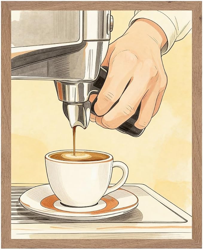 Lawrence Williams Designs Espresso Barista Coffee Poster by LawrenceWilliamsDesigns