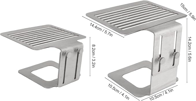 Fdit Coffee Machine Scale Rack, Stainless Steel, Height Adjustable, Weighing - Image 3
