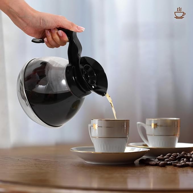 Coffee Decanter Pot, 1.2QT Universal Coffee Pot Commercial Coffee Maker Pot - Image 8
