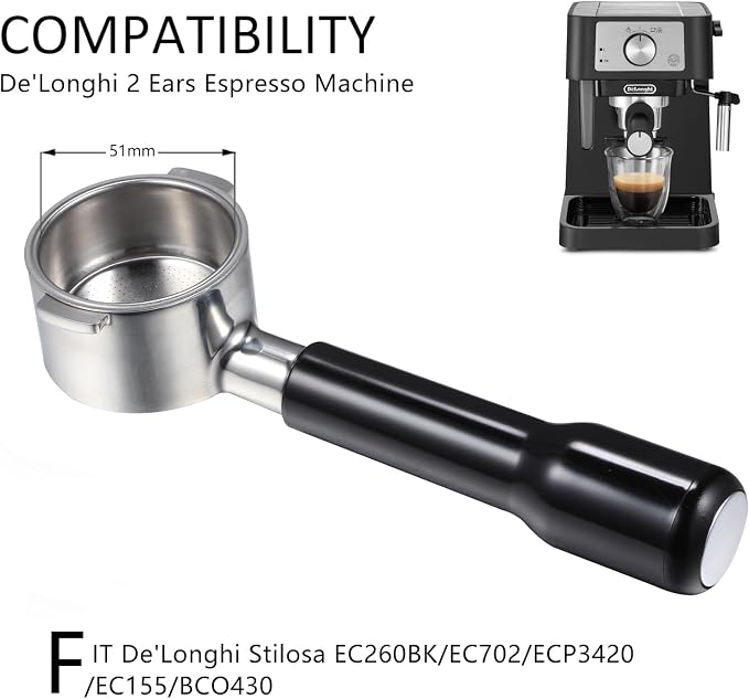 51mm Bottomless Portafilter 2 Ears - Image 8