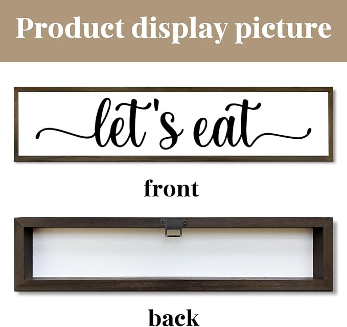 Eat Decor Sign, let's eat Decor, Baking Wood Signs, Kitchen Tiered Tray - Image 3