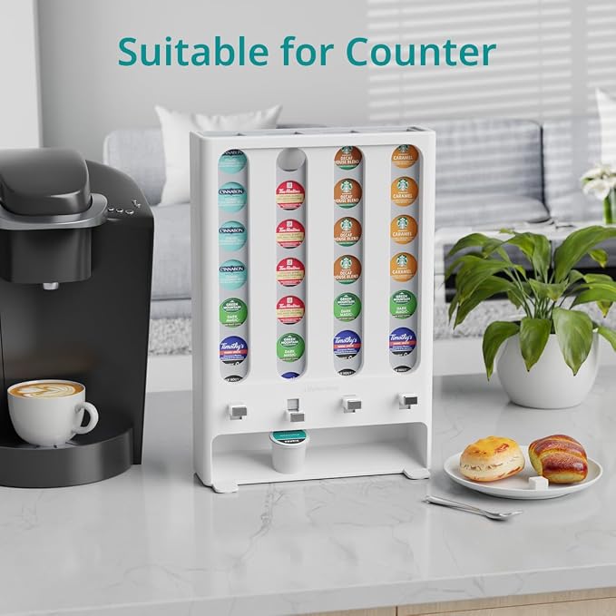 LifeMoreasy K Cup Holder Creative Coffee Pods Storage Stand Vending-Style K Pod - Image 4