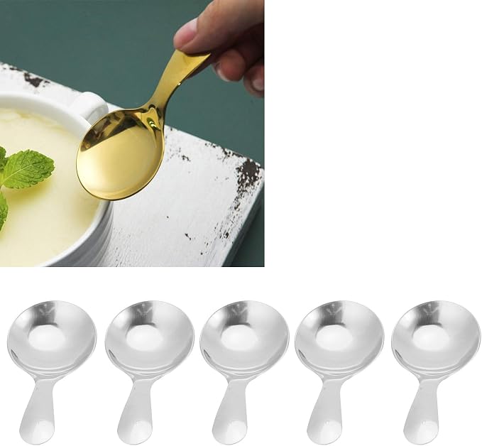 5PCS Short Handle Spoons, Small Scoops - Image 5