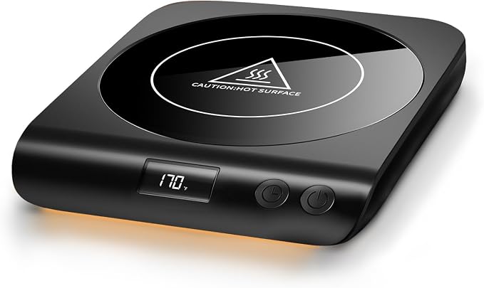 Gaiatop Coffee Mug Warmer, 3 Temperature Settings, 2-10H Auto Shut Off and Warm by GAIATOP