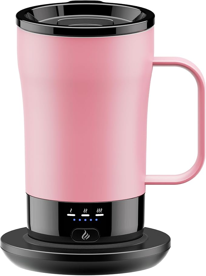 Self-Heating Coffee Mug, 14oz Heated Coffee Mug by PUSEE
