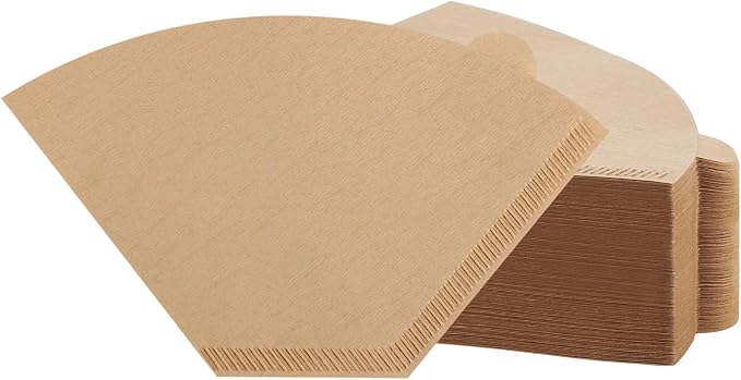 100Pcs Coffee Filters #4, Unbleached Natural Coffee Filters 8-12 Cup, by Prudiut