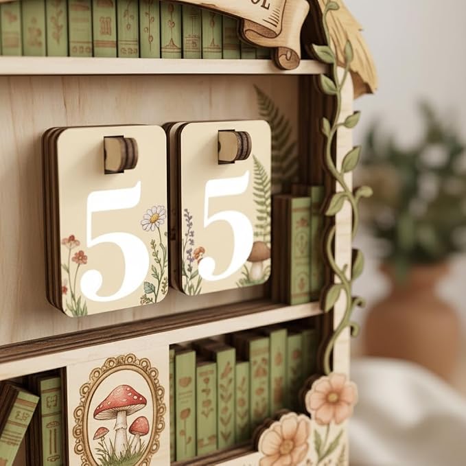 Personalized Book Read Tracker, Wooden Books Read This Year Counter, Reading - Image 3