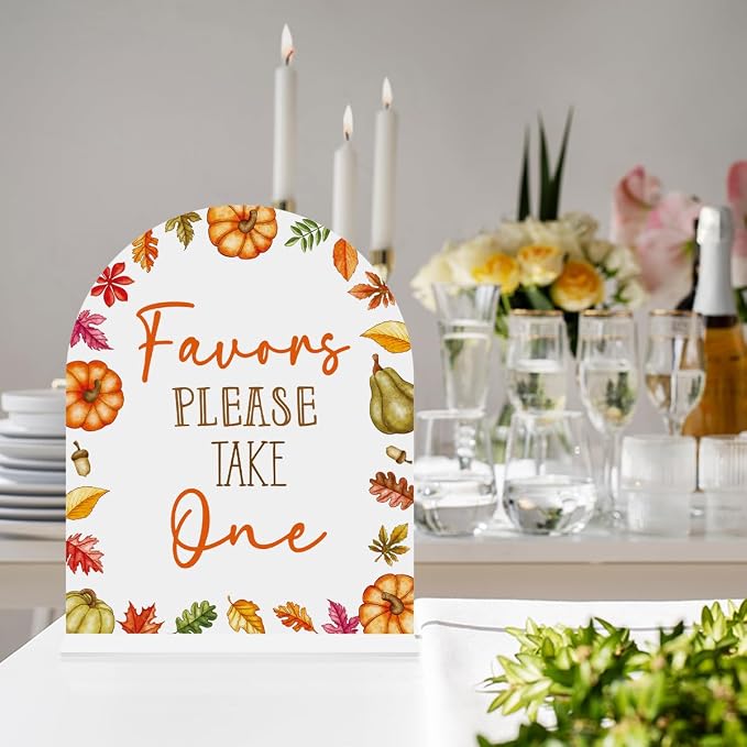 Fall Favor Sign Please Take One Sign - Image 3