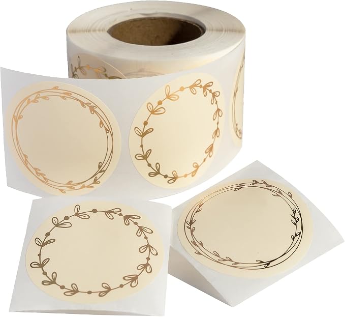 MONEST Waterproof & Oil Resistant Jar & Lid Stickers by Monest