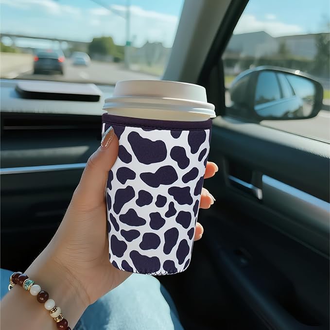 Reusable Insulated Sleeve for Iced Coffee Cup, Coffee Neoprene Sleeve for Cold - Image 3