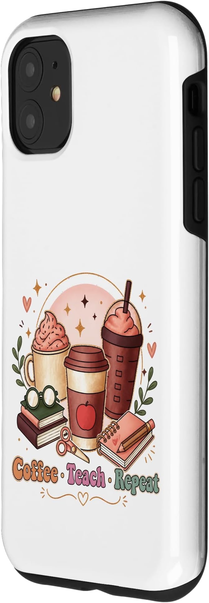 Coffee Teach Repeat Teacher Daily Routine Design Case - Image 2